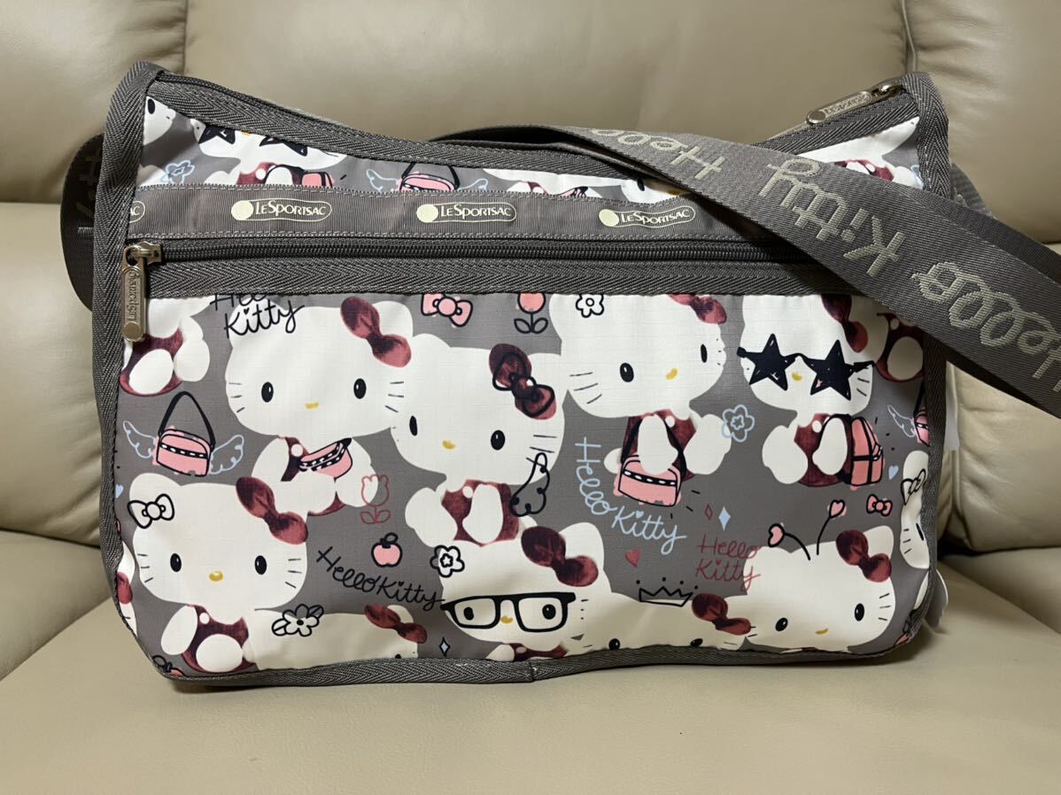 新品 レスポートサック LeSportsac 7507 DELUXE EVERYDAY BAG ハローキティ Hello Kittyの画像4
