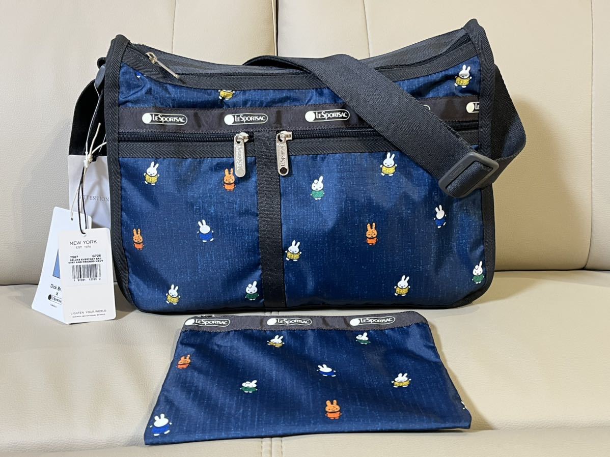 新品 レスポートサック LeSportsac 7507 DELUXE EVERYDAY BAG G726 ミッフィーアンドフレンズ_画像1