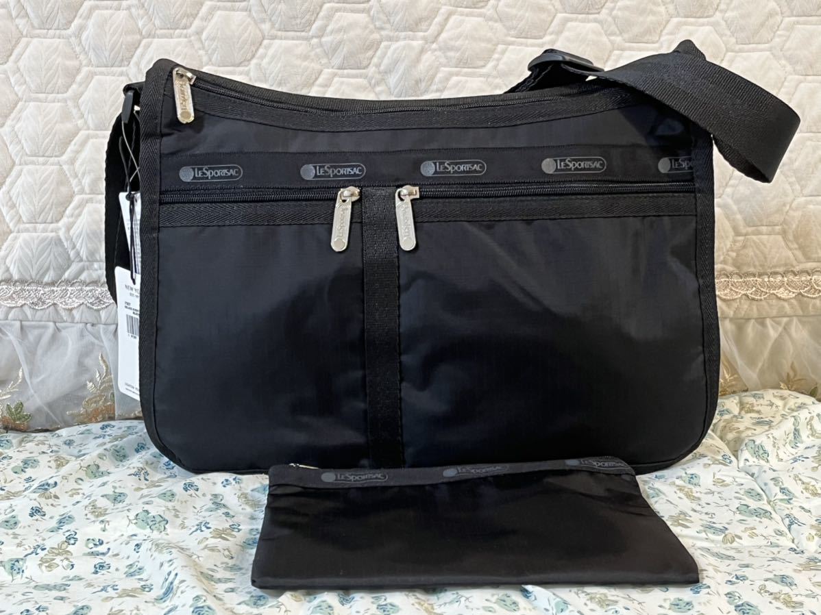 新品 レスポートサック LeSportsac 7507 DELUXE EVERYDAY BAG 5982 ブラック_画像1