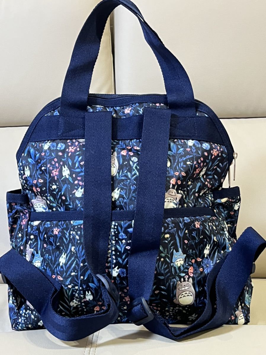 レスポートサック LeSportsac リュックサック DOUBLE TROUBLE BACKPACK 2442 U022 トトロ ボタニカル 新品_画像3