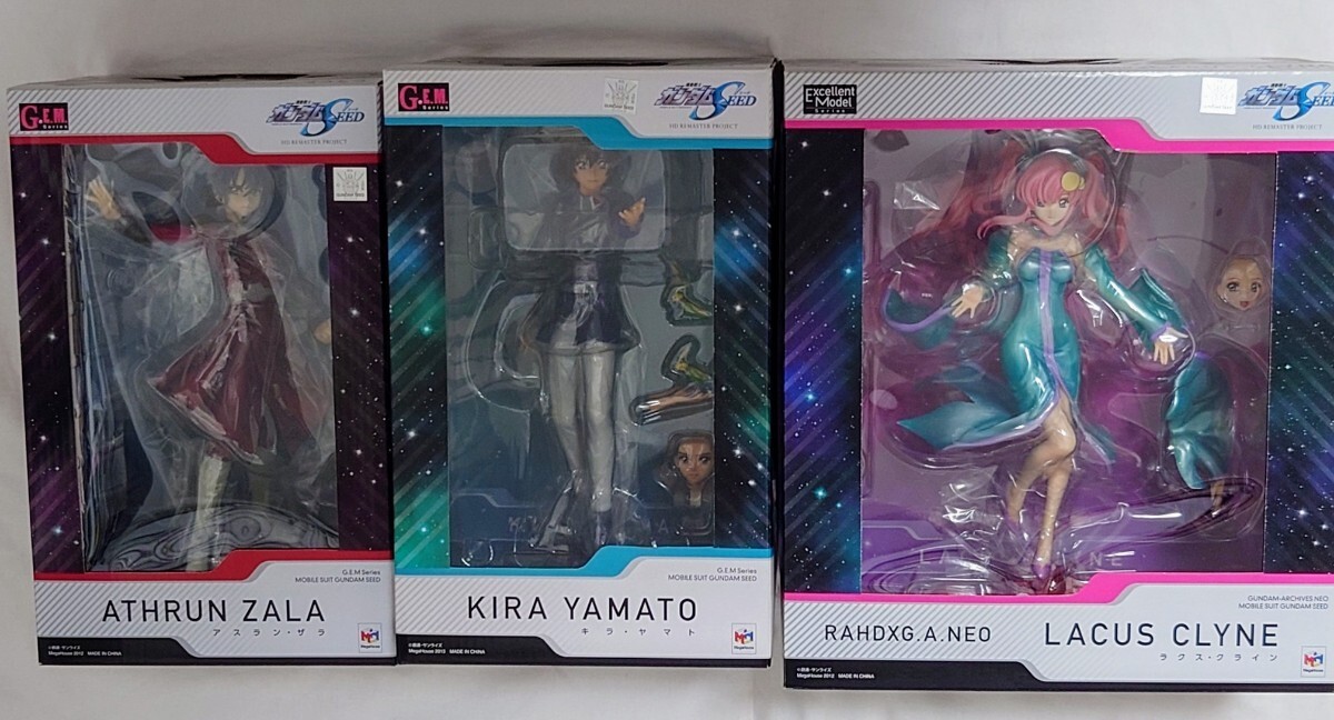  нераспечатанный mega house G.E.Mkila* Yamato as Ran * Zara G.A.NEOlaks* Klein три body комплект Mobile Suit Gundam SEED