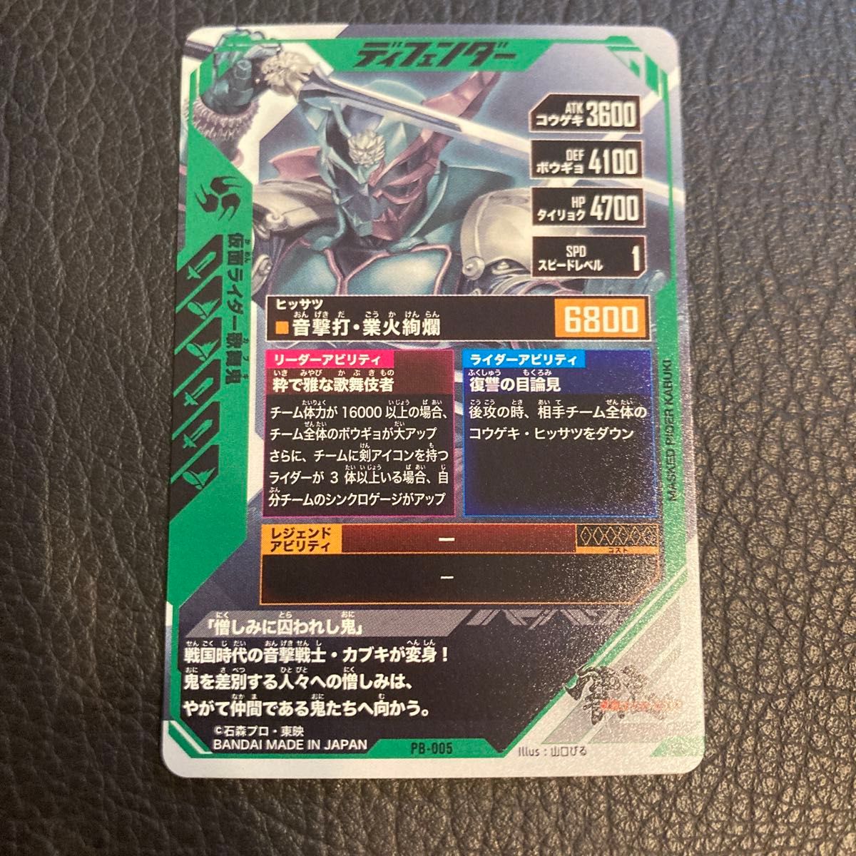 仮面ライダー ガンバレジェンズ LR 極めようセット 歌舞鬼 仮面ライダー ガンバレジェンズ LR 極めようセット 歌舞鬼