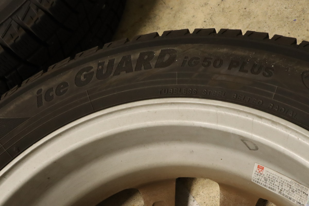 【直接引き取り限定】YOKOHAMA 165/65R14 79Q ヨコハマタイヤ 4本 ice GUARD iG50PLUS スタッドレスタイヤ 2020年製 カー用品 010IFZIA40の画像3