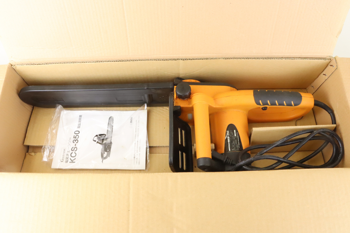 GOOD GEAR KCS-350 電機チェーンソー Electric Chain Saw 大工 工具 DIY日曜大工 現場 丸太 切断機 003IPFIK41の画像2