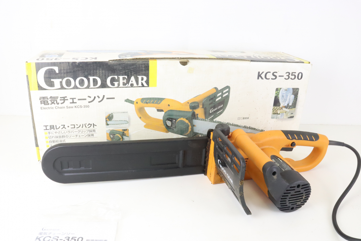 GOOD GEAR KCS-350 電機チェーンソー Electric Chain Saw 大工 工具 DIY日曜大工 現場 丸太 切断機 003IPFIK41