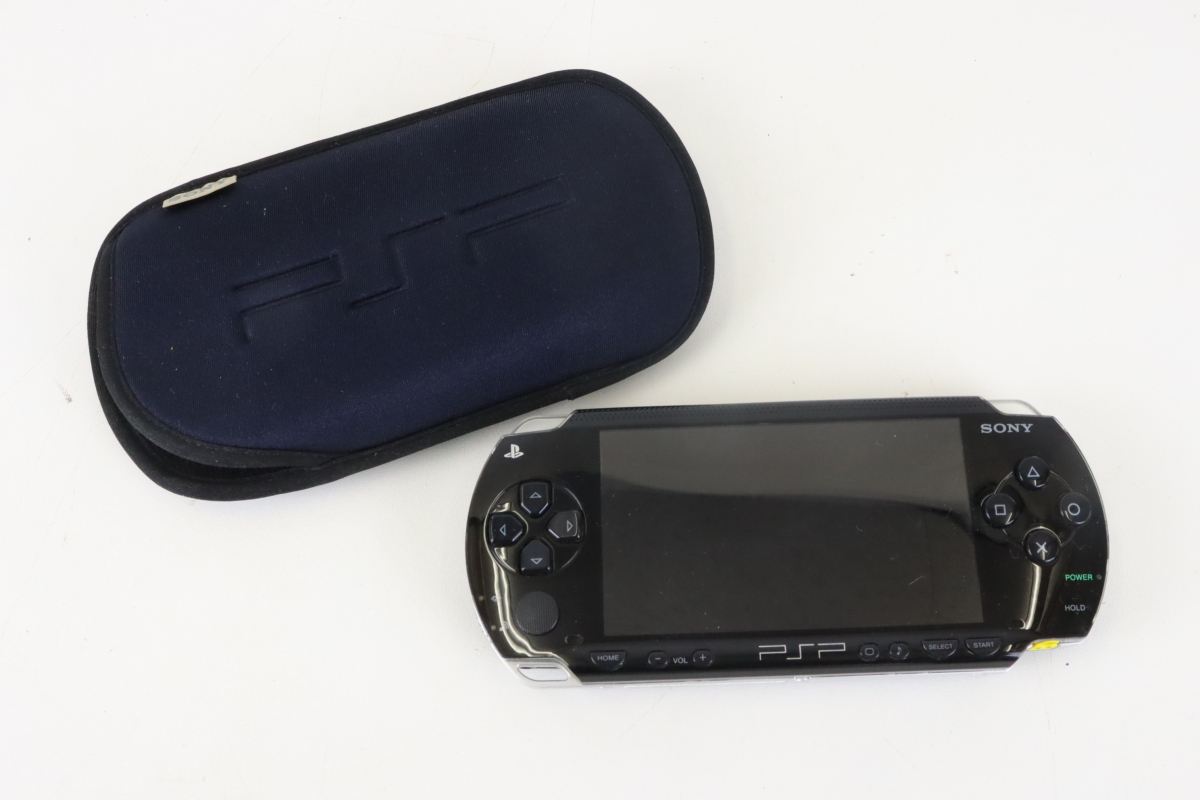 [ работоспособность не проверялась ]SONY PSP1000 Sony PSP игра машина корпус черный цвет мягкий чехол имеется маленький размер игра машина игрушка игрушка 003IPAIA93