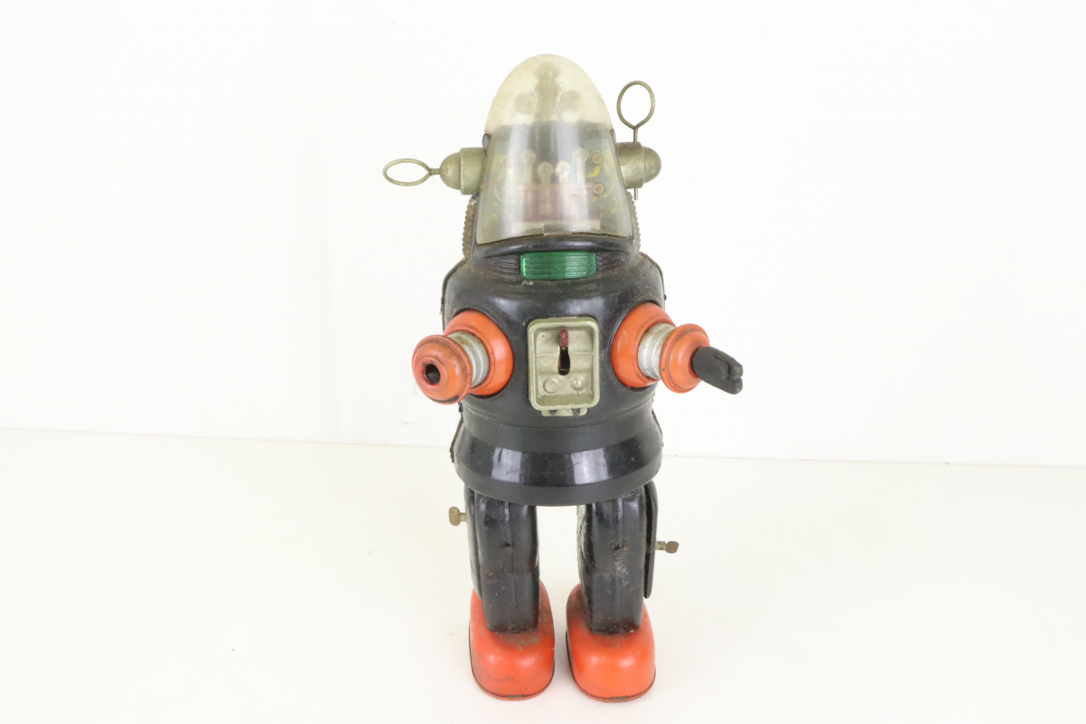 [ junk ].. toy mechanism naizdo robot 1950 period? Vintage tin plate zen my collection rust have used present condition goods 030IPCIA32