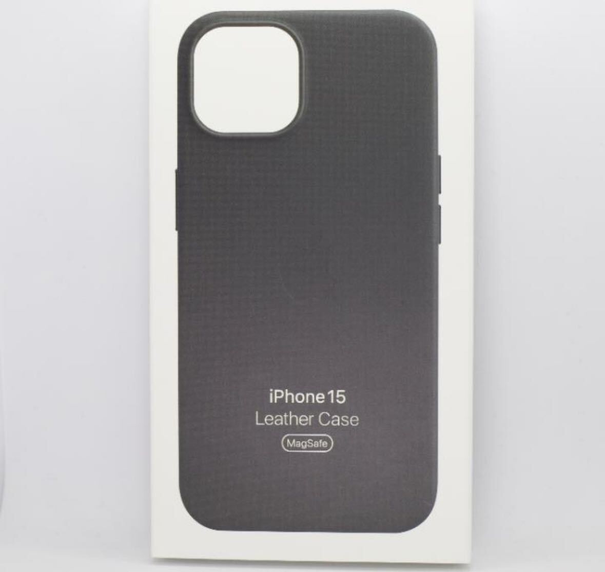 新品-純正互換品-iPhone15 - レザーケース ブラックの画像1