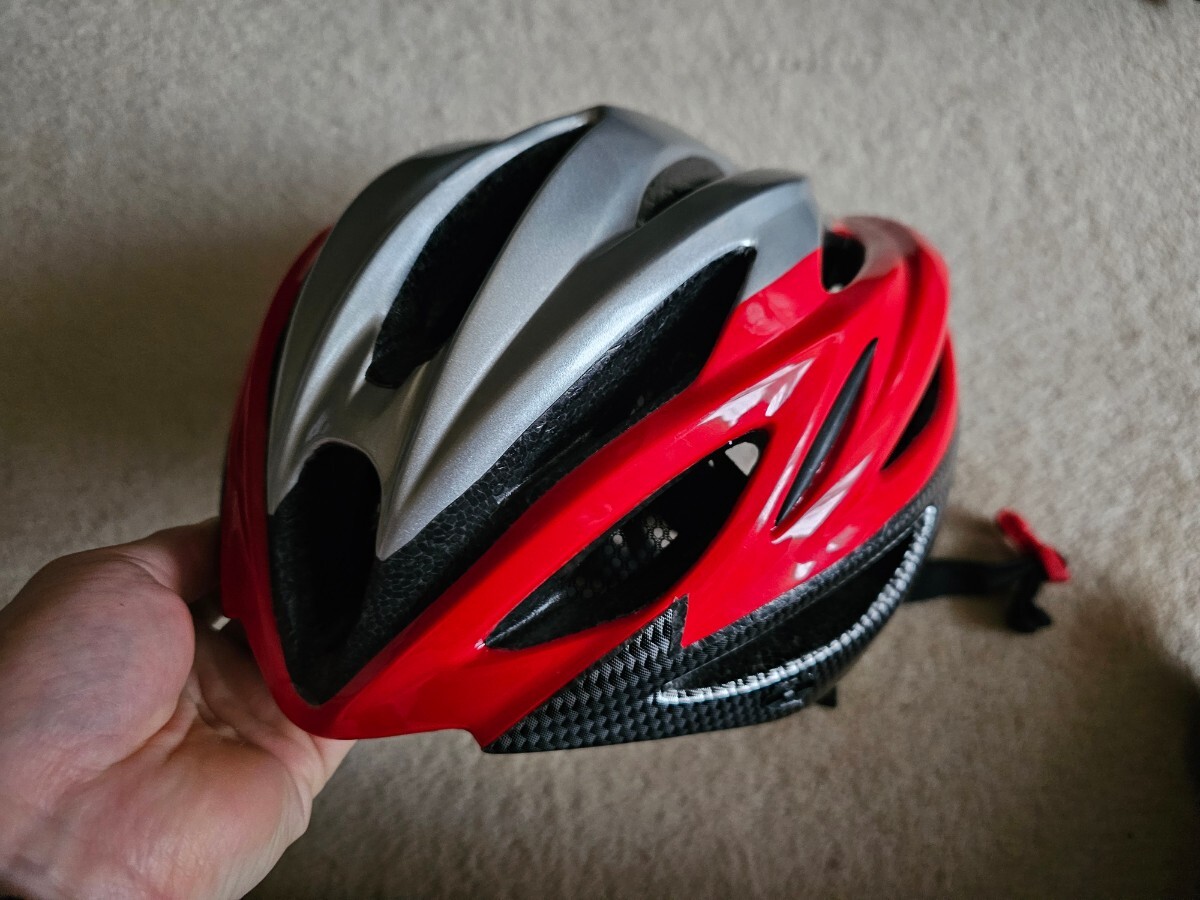 OGK kabuto カブト REGAS ヘルメット M/Lサイズヘルメット ロードバイク 自転車ヘルメット レッドの画像1
