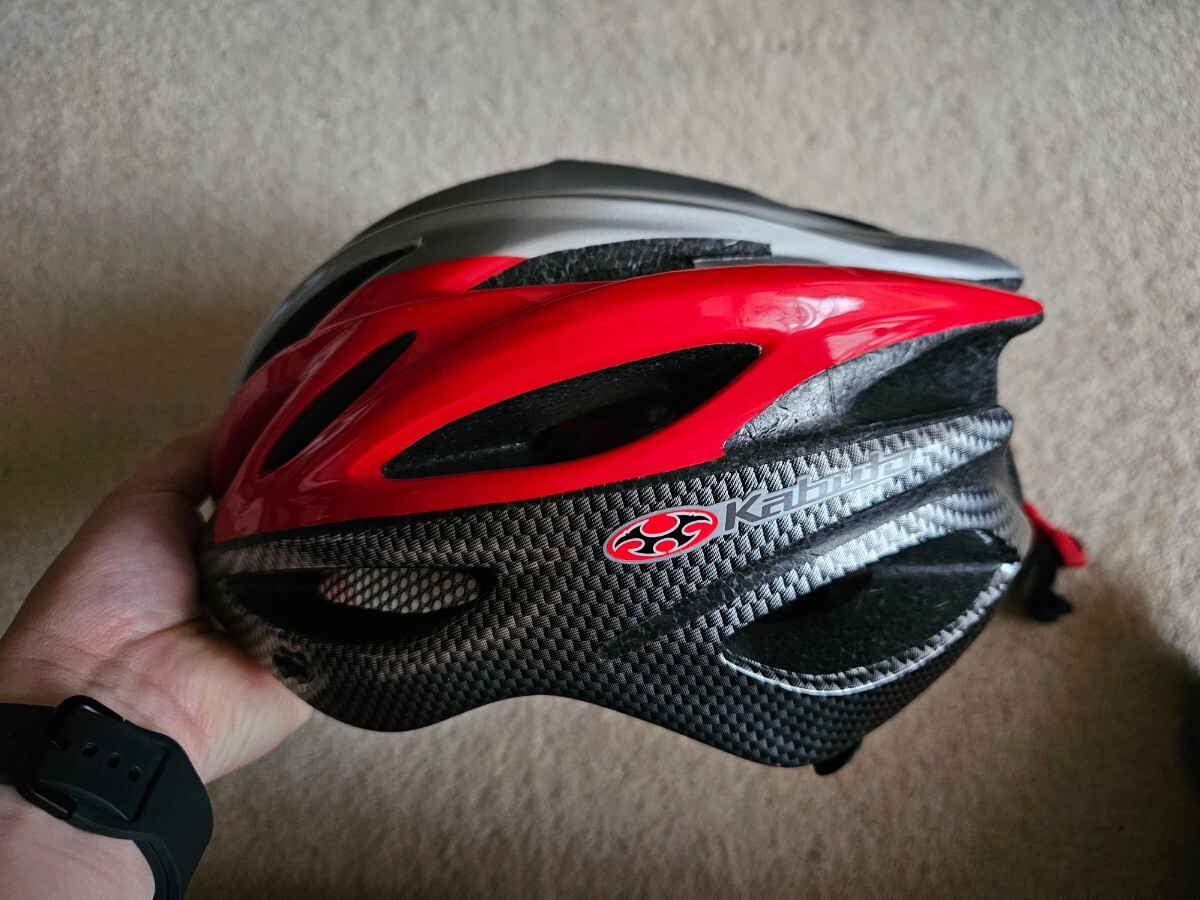 OGK kabuto カブト REGAS ヘルメット M/Lサイズヘルメット ロードバイク 自転車ヘルメット レッド