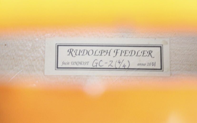 RUDOLPH FIEDLER ルドルフ・フィドラー GC-2 4/4 チェロ AT.SALDO 弓 HISCOX ケース 楽器 音出し確認済みの画像3
