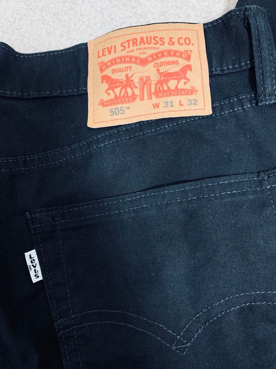 Levi's 505 W31  L32  リーバイス505  ブラックパンツ