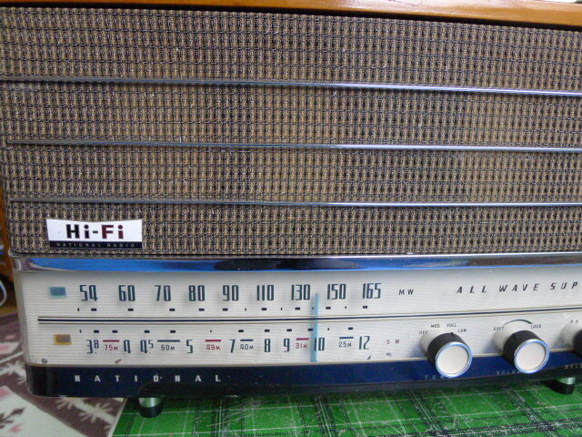 真空管ラジオ 2バンド,ナショナルAH-610調整済み。の画像5