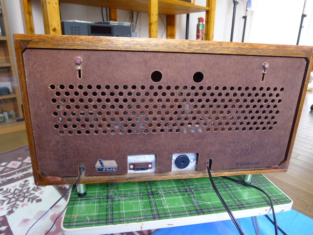 真空管ラジオ 2バンド,ナショナルAH-610調整済み。の画像10