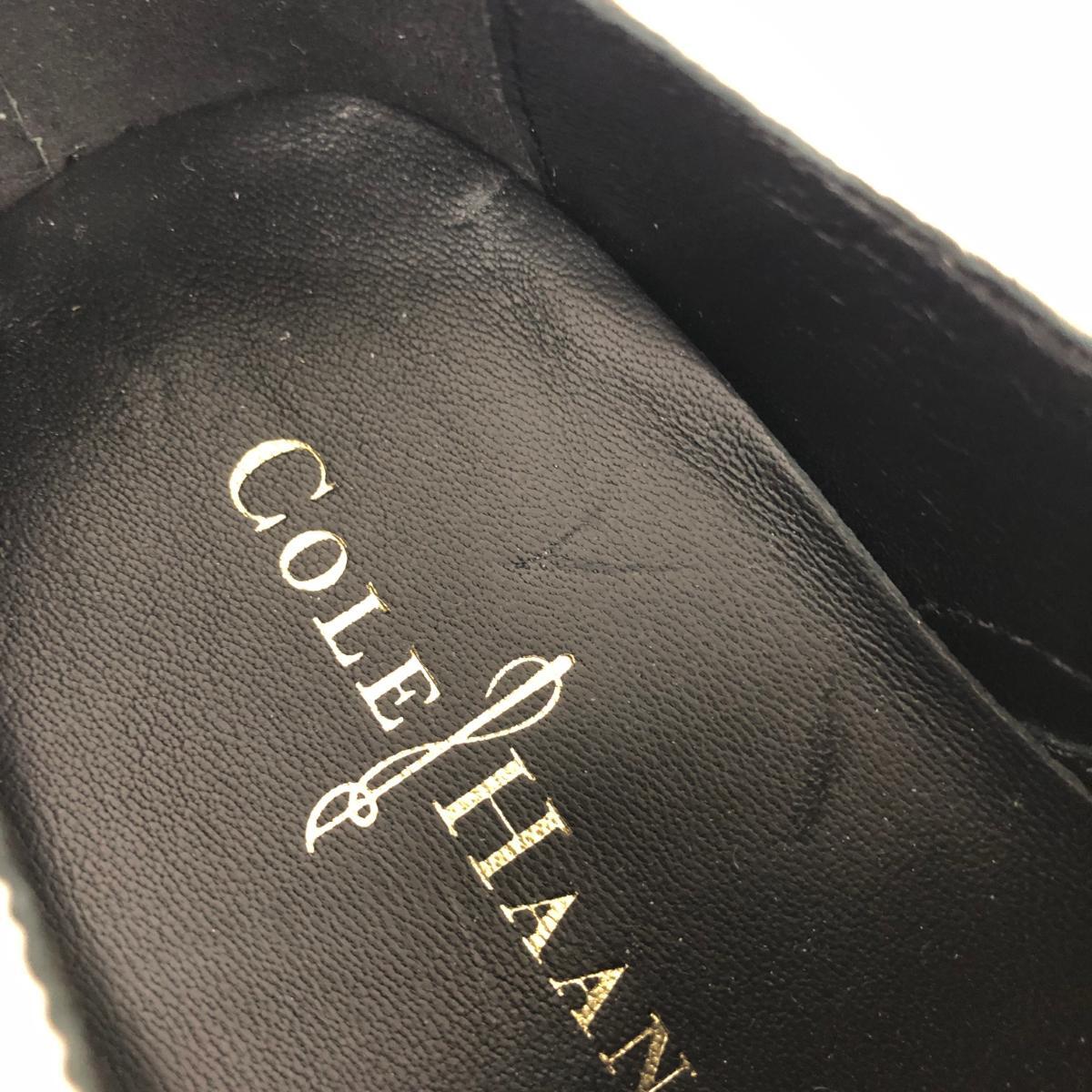 美品◆Cole Haan コールハーン レザーシューズ 7 1/2◆ ブラック/ホワイト レザー ウィングチップ/バイカラー レディース 靴シューズshoes_画像8