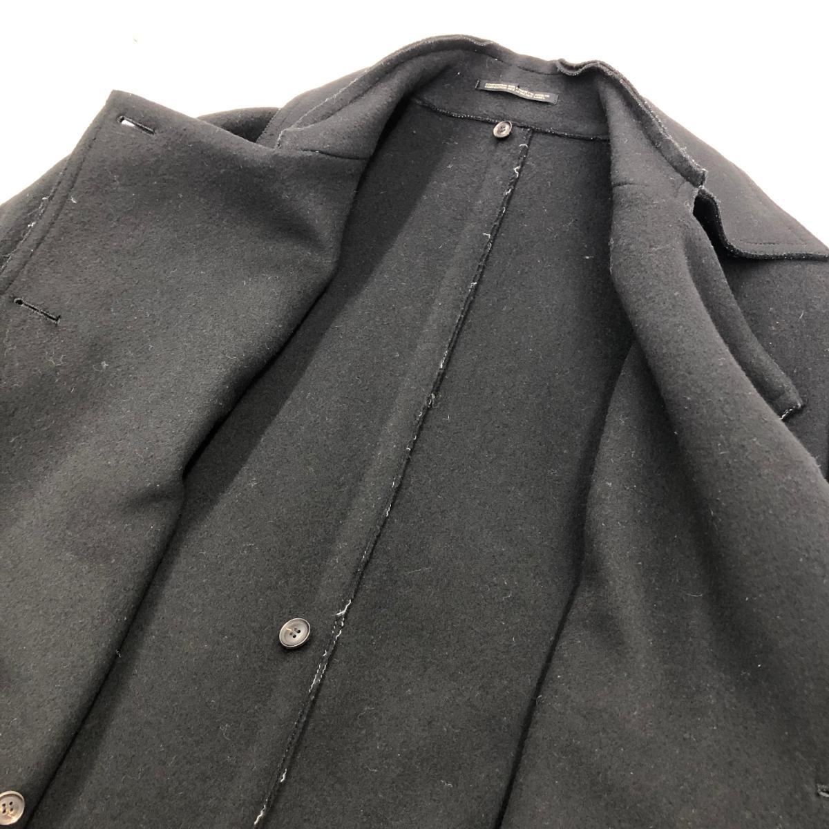 ◆YOHJI YAMAMOTO ヨウジヤマモト ウールコート サイズM◆FP-C25-124 ブラック メンズ アウター カットオフ_画像3