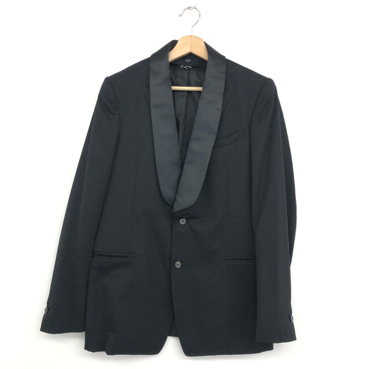 *MIHARA YASUHIRO Mihara Yasuhiro 2WAY setup 46*11411112 black men's top and bottom set tuxedo jacket 
