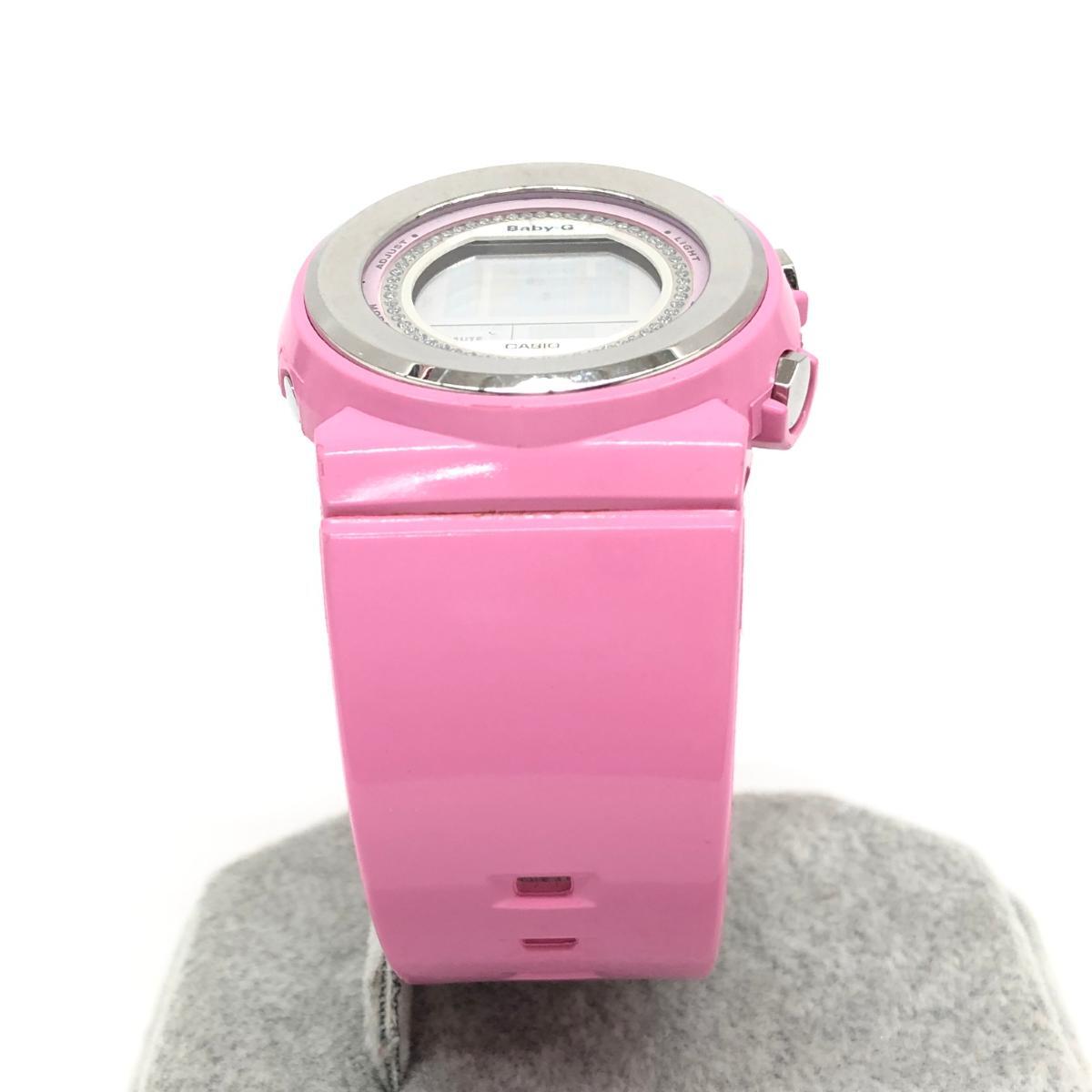 良好◆BABY-G ベビーG 腕時計 クォーツ◆BGD-102 ピンク SS×ラバー レディース ウォッチ watch_画像5