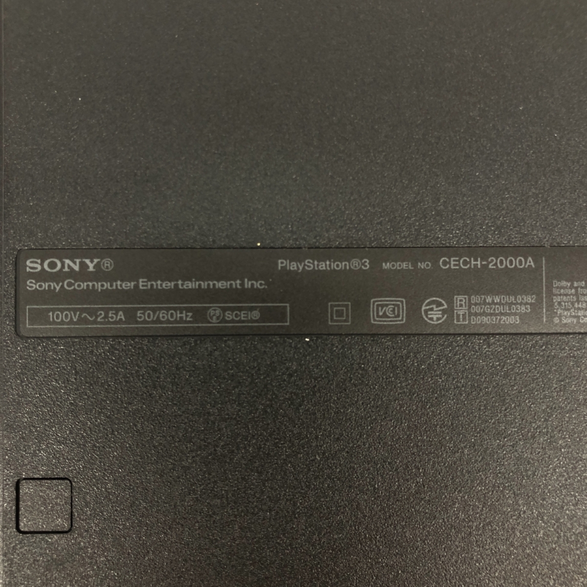 ◆SONY ソニー PlayStation3 ゲーム機本体のみ ◆ CECH-2000A ブラック ゲーム ホビーの画像7
