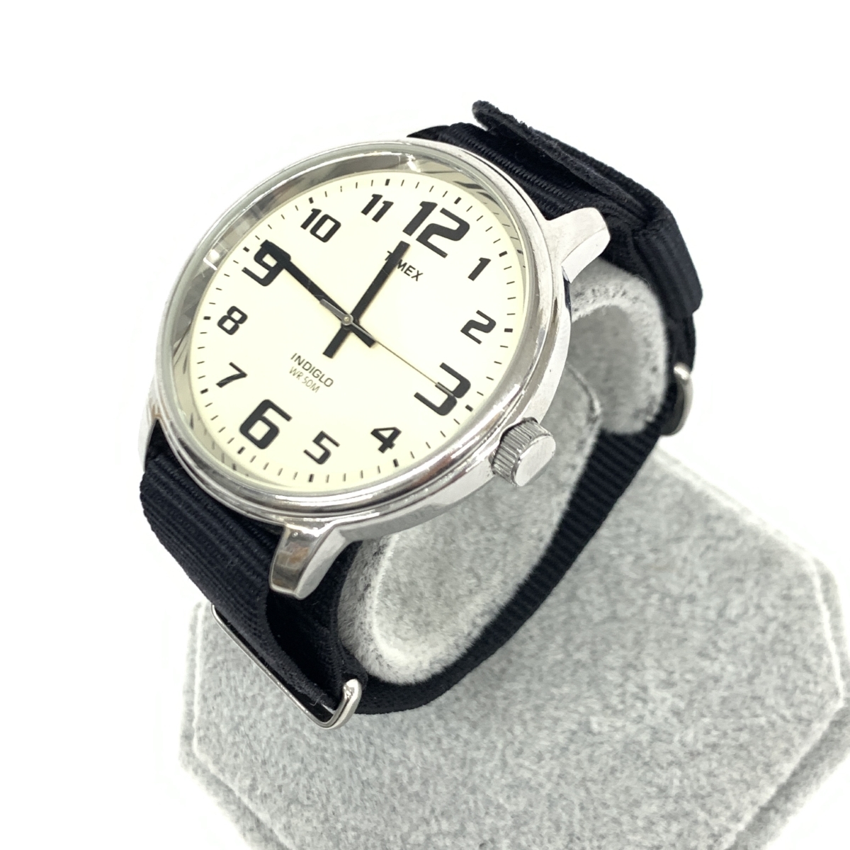 ◆TIMEX タイメックス ビッグイージーリーダー 腕時計 クォーツ◆T28201 ブラック SS×ナイロン メンズ ウォッチ watch_画像1