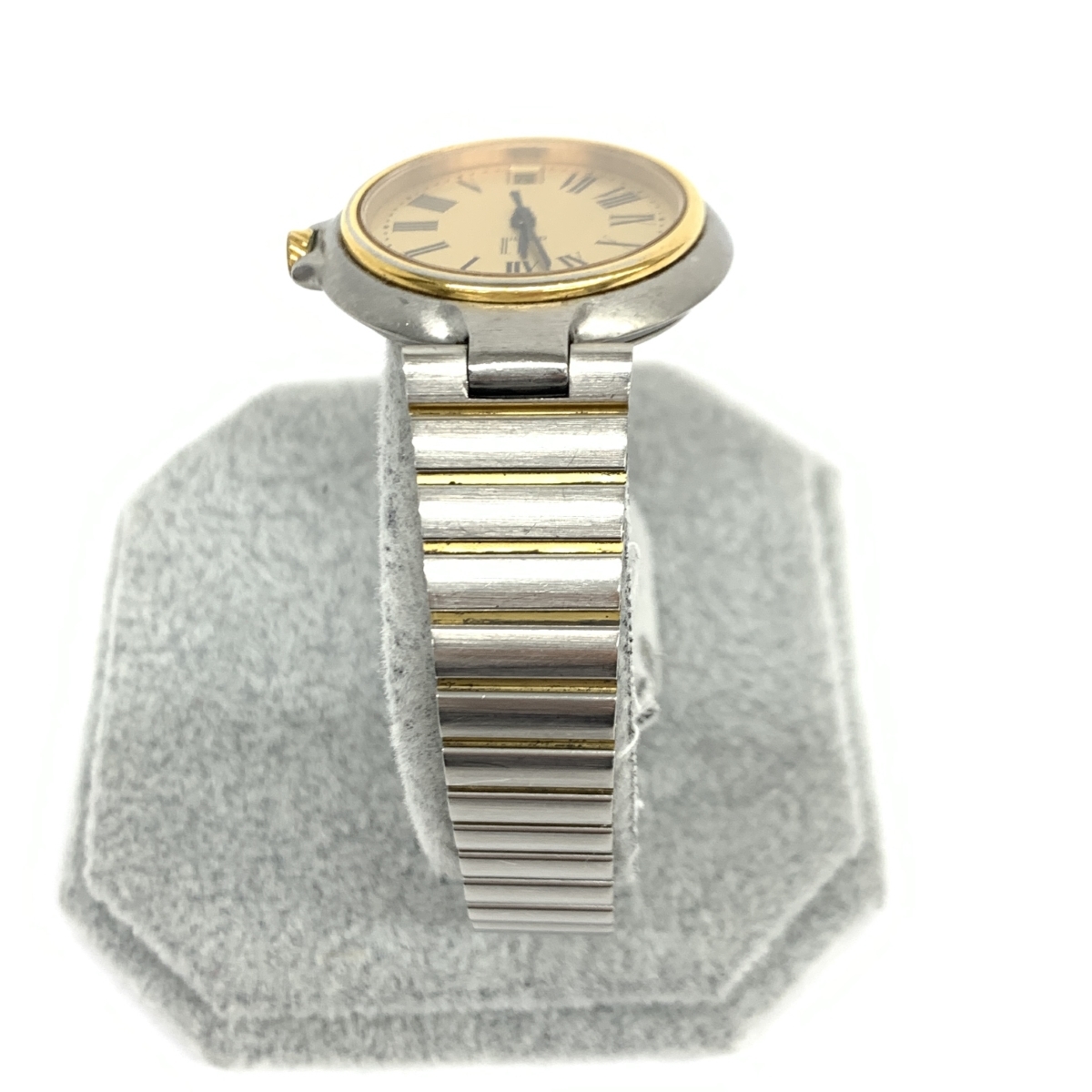 *dunhill Dunhill Date wristwatch quartz *6 112118 silver color SS men's watch watch