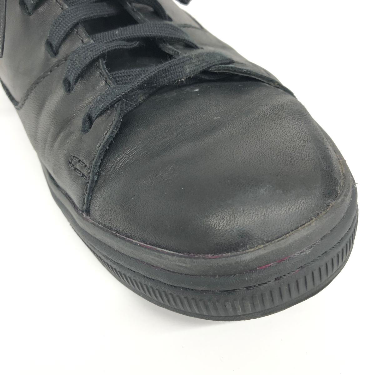 *Clarks Clarks подушка подошва спортивные туфли US7 1/2* чёрная кожа мужской обувь обувь sneakers