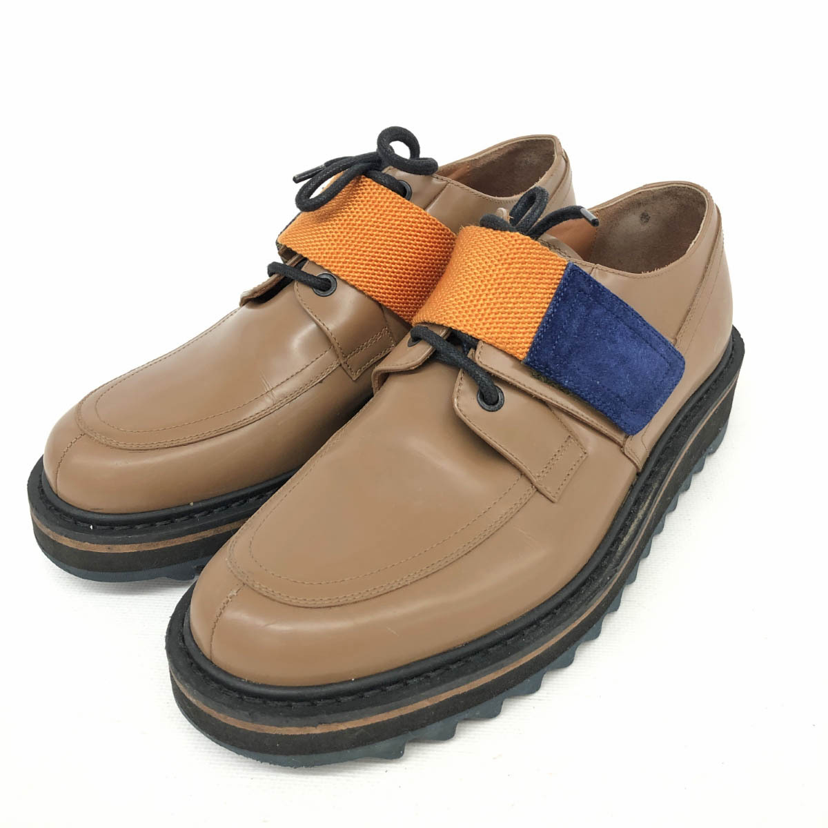 ◆DRIES VAN NOTEN ドリスヴァンノッテン レースアップシューズ サイズ41◆ ブラウン レザー メンズ 靴 シューズ ヴィブラムソール