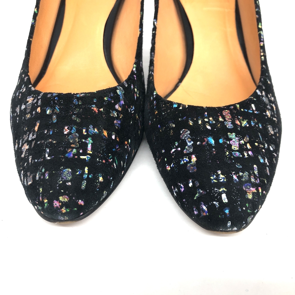 ◆LANVIN en Bleu ランバンオンブルー パンプス 23◆ ブラック レディース 靴 シューズ shoes スウェード_画像7