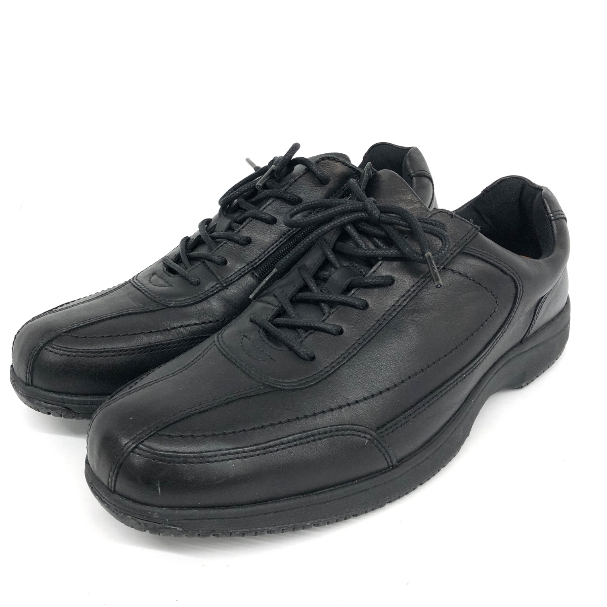  хороший *G.T.HAWKINS Hawkins обувь EUR42* черный мужской обувь обувь shoes кожа память Fit 