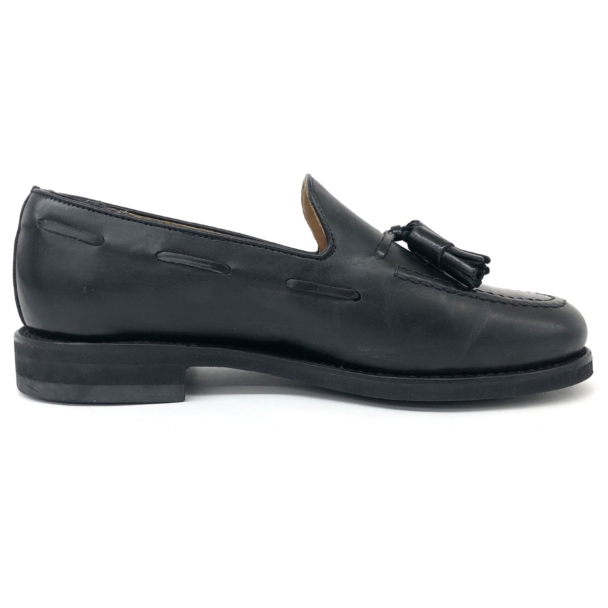 *Berwick bar wik tassel Loafer shoes 4 1/2* black men's shoes shoes shoes