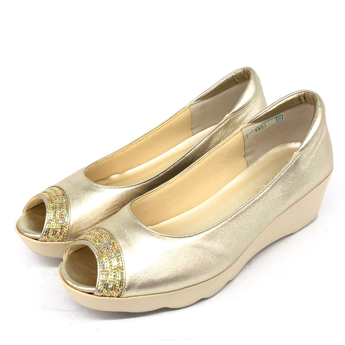  хороший *hills avenue Hill z avenue туфли-лодочки 24* Gold цвет украшен блестками женский обувь обувь shoesweji подошва 