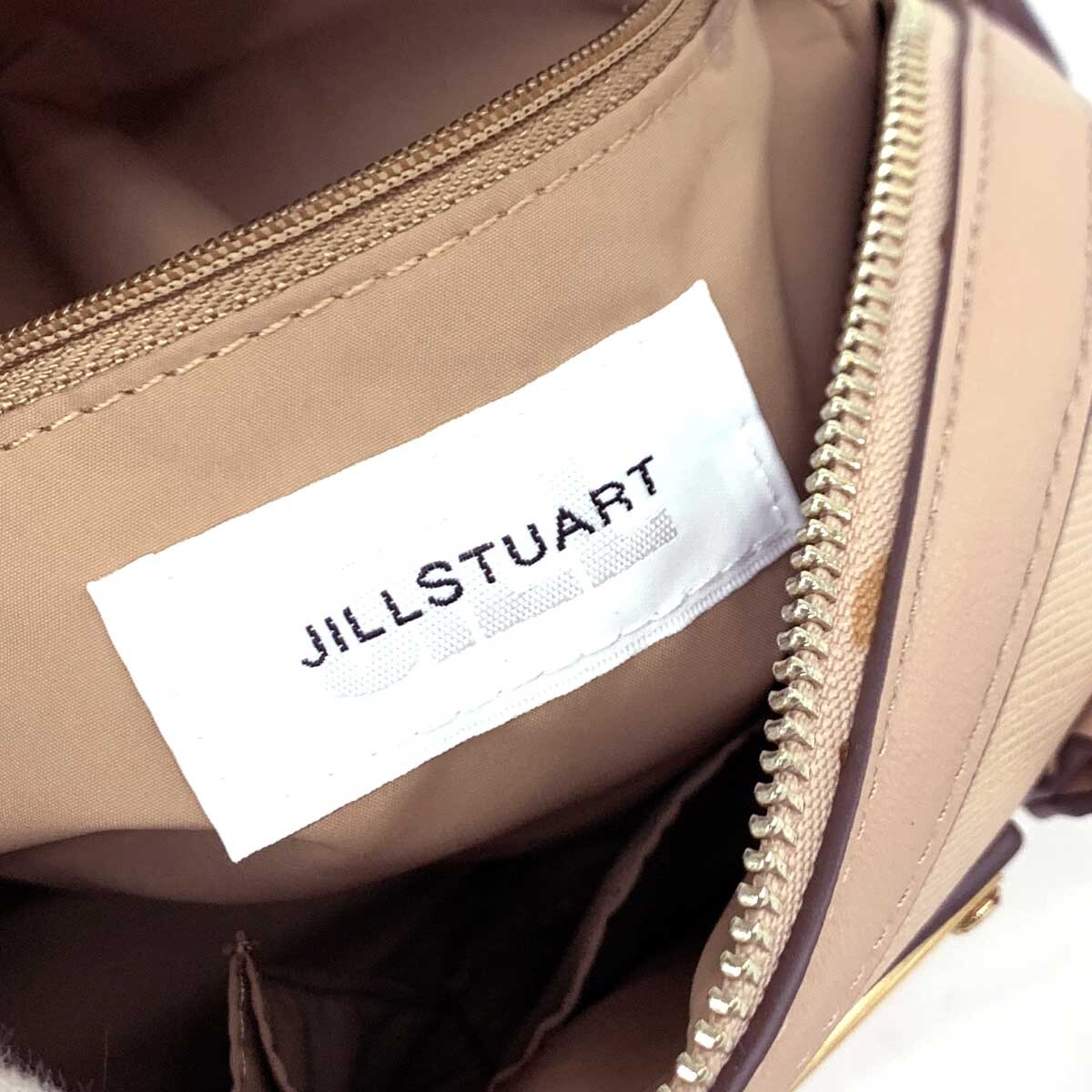 良好◆JILL by JILL STUART ジルバイジルスチュアート 2WAYバッグ◆ ベージュ レディース ミニボストン ショルダー bag 鞄_画像6