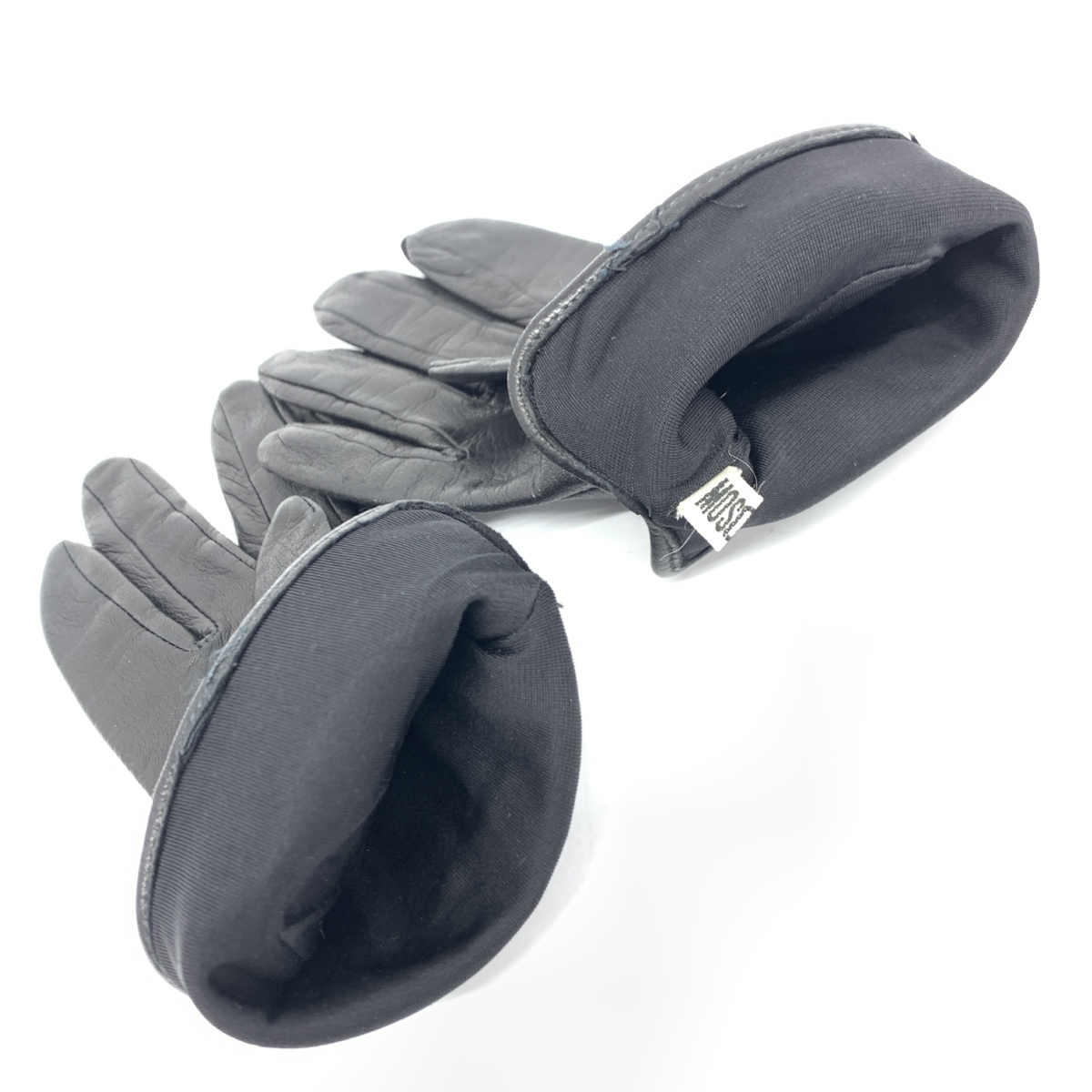 ◆MOSCHINO モスキーノ 手袋 ◆ ブラック レザー スマイリー レディース 手袋 glove グローブ 服飾小物の画像6