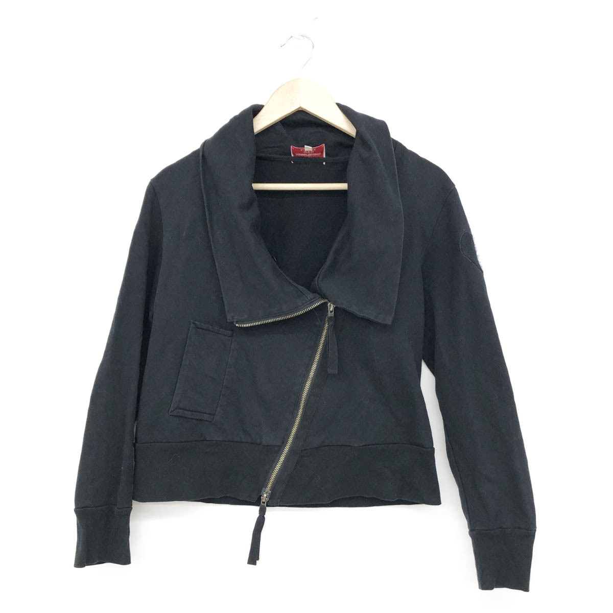 ◆ Vivienne Westwood Viviennes Westwood Red Label деформированная куртка Размер 3 ◆ Черные 100% дамы Внешнее сердце