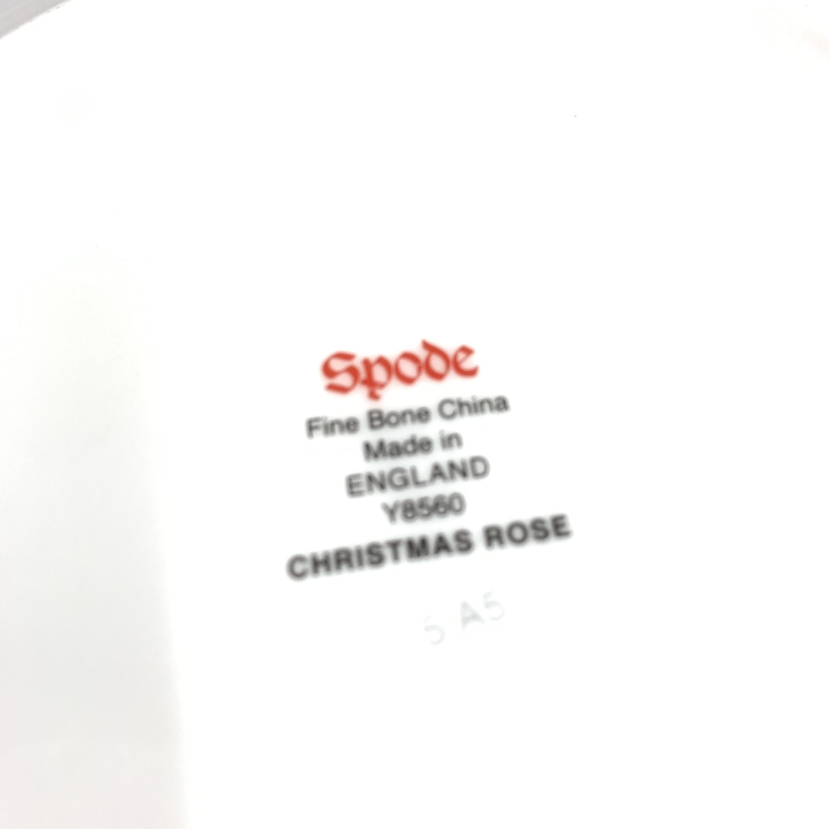 ◆SPODE スポード プレート◆ ホワイト クリスマスローズ 洋食器 皿_画像3