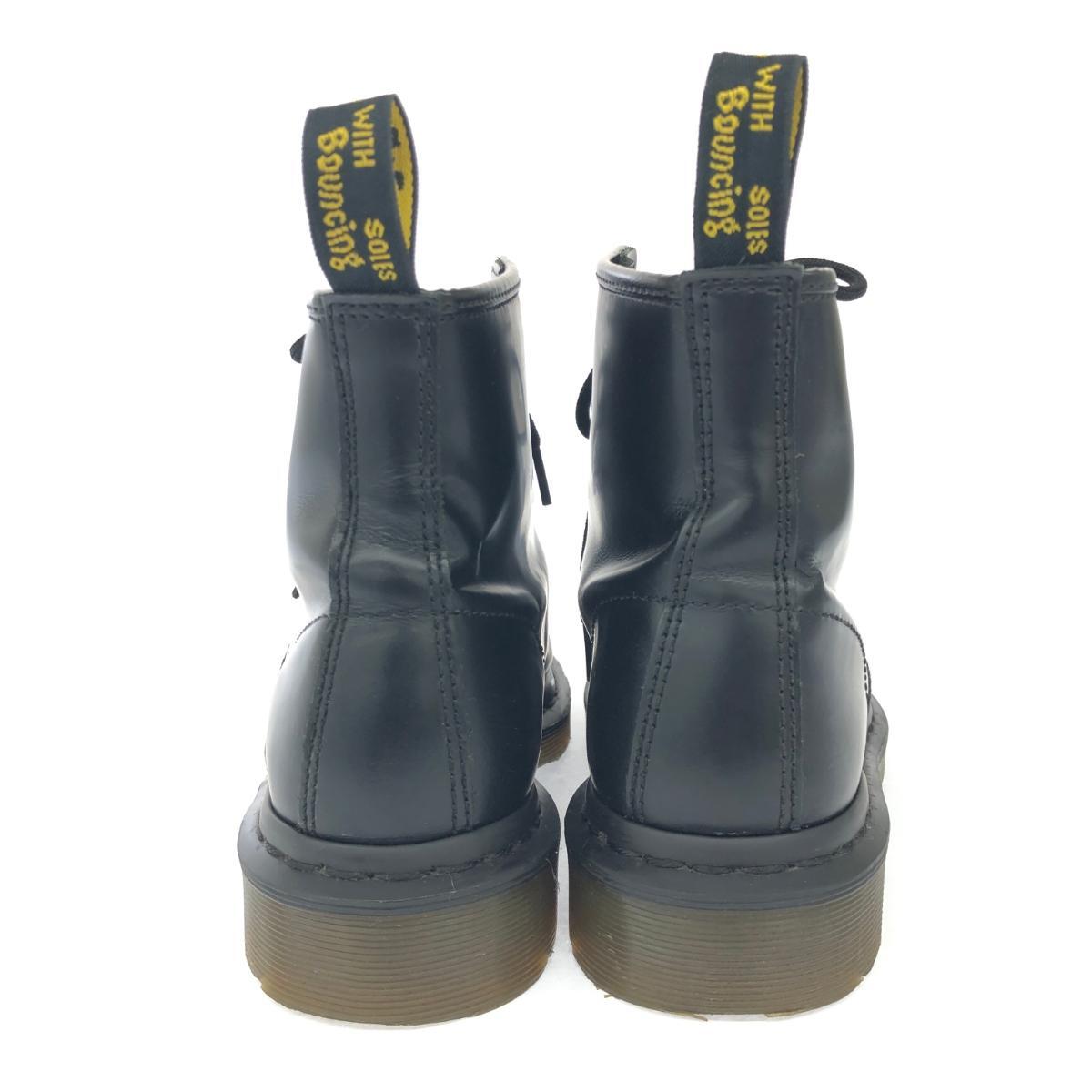 良好◆Dr.Martens ドクターマーチン 6ホールブーツ US6◆ ブラック レザー レディース 靴 シューズ ブーティー boots_画像4