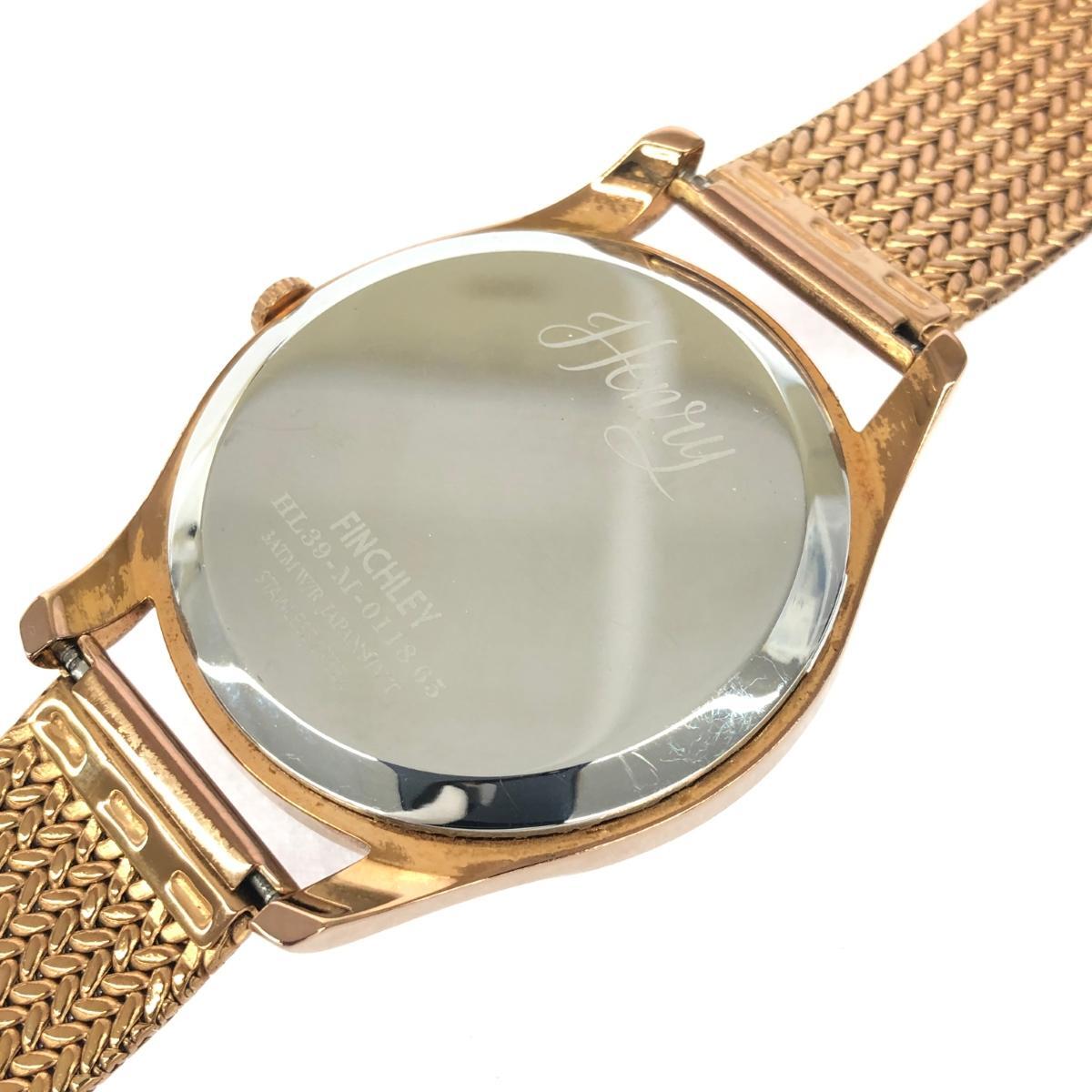 ◆HENRY LONDON ヘンリーロンドン 腕時計 ◆HL39 ゴールドカラー SS レディース ウォッチ watchの画像7