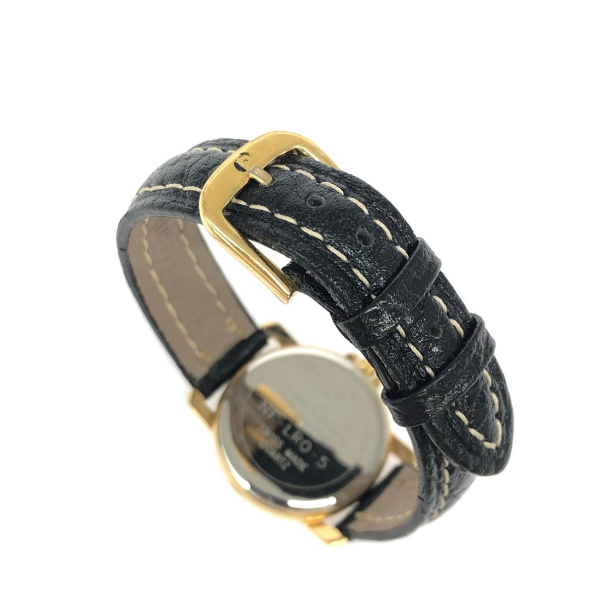 ◆pierre cardin ピエールカルダン 腕時計 ◆NF-LRO-5 ブラック/ゴールドカラー SS×レザー レディース ウォッチ watch_画像6