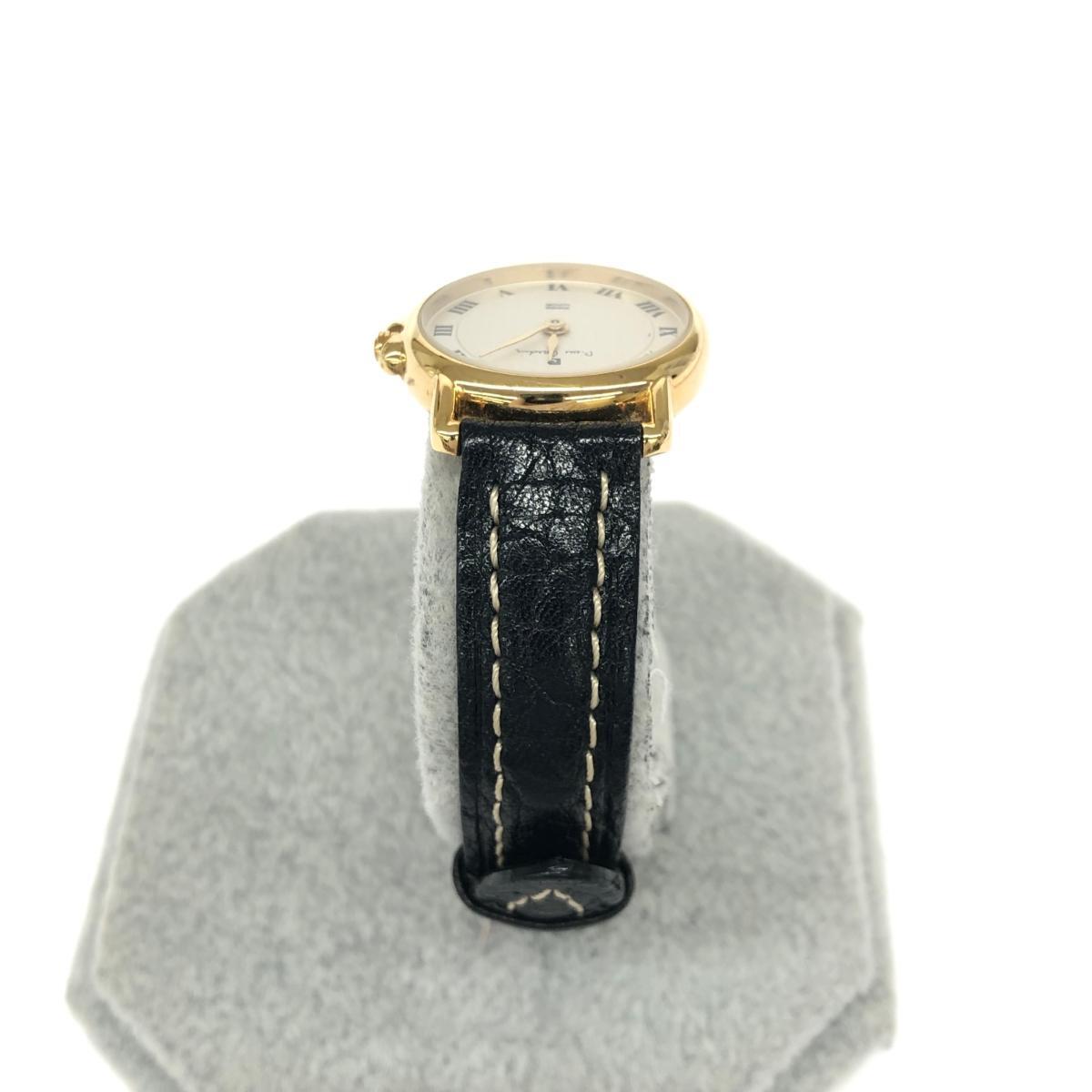 ◆pierre cardin ピエールカルダン 腕時計 ◆NF-LRO-5 ブラック/ゴールドカラー SS×レザー レディース ウォッチ watch_画像3