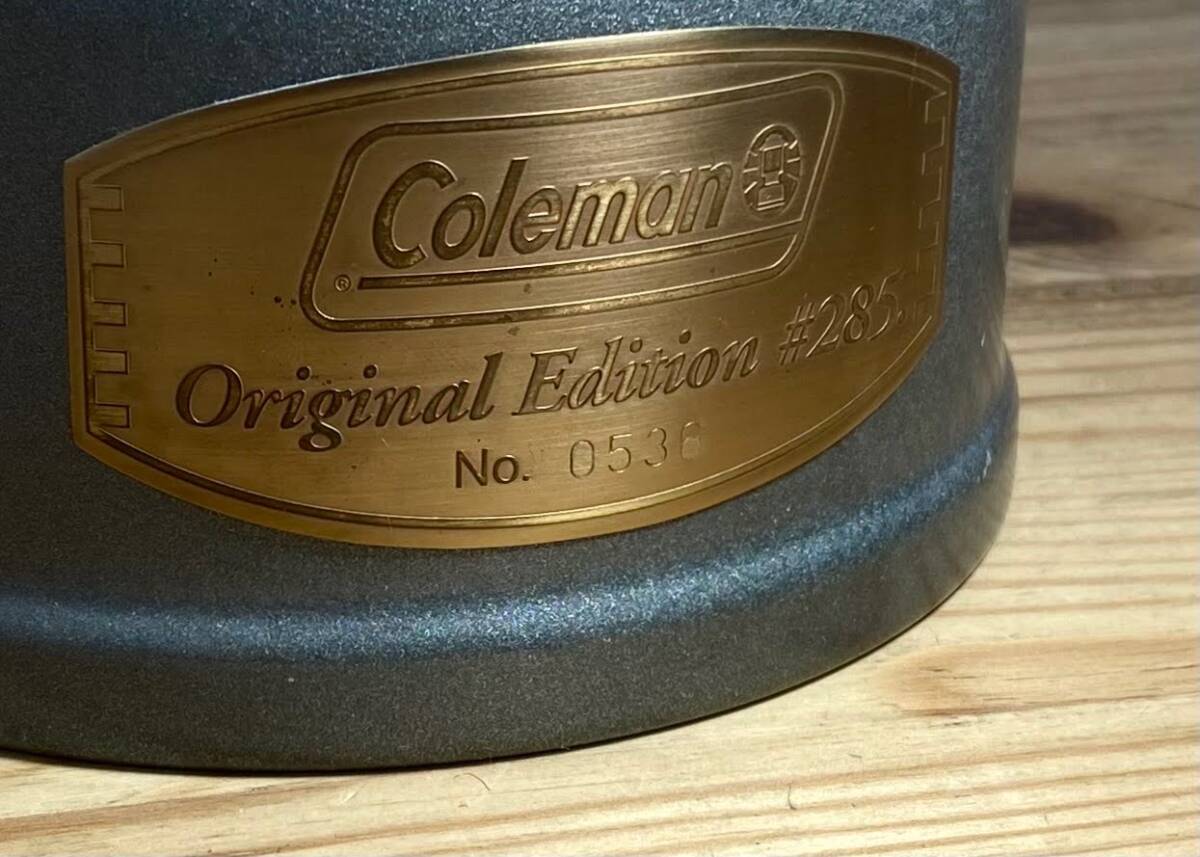 希少品 Coleman Model285 Original Edition 限定モデル ツーマントル デュアルフューエルランタン コールマン メッシュグローブの画像3