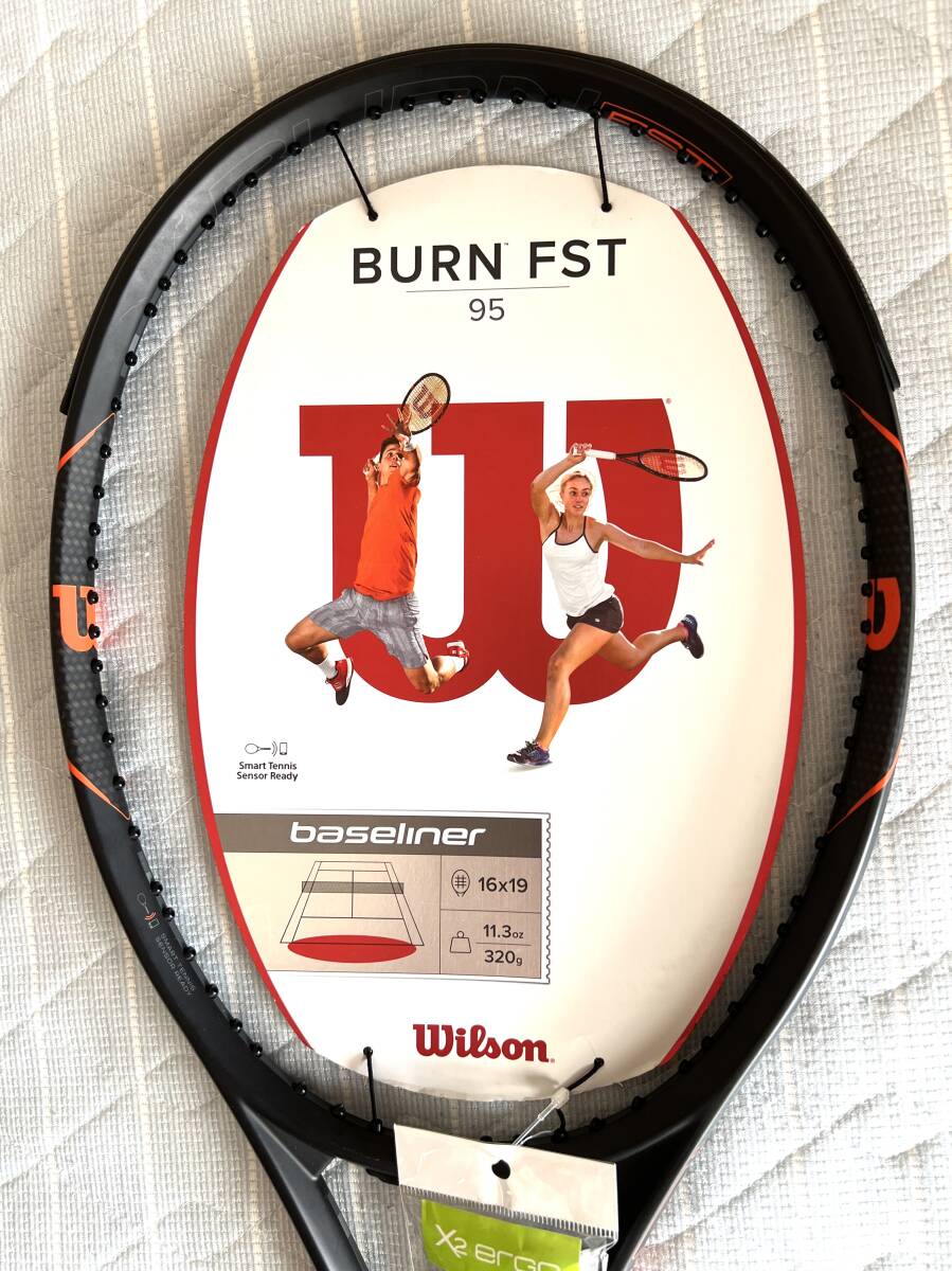 【未使用】硬式テニスラケット Wilson BURN FST95 グリップサイズ2 （フレームのみ）_画像3