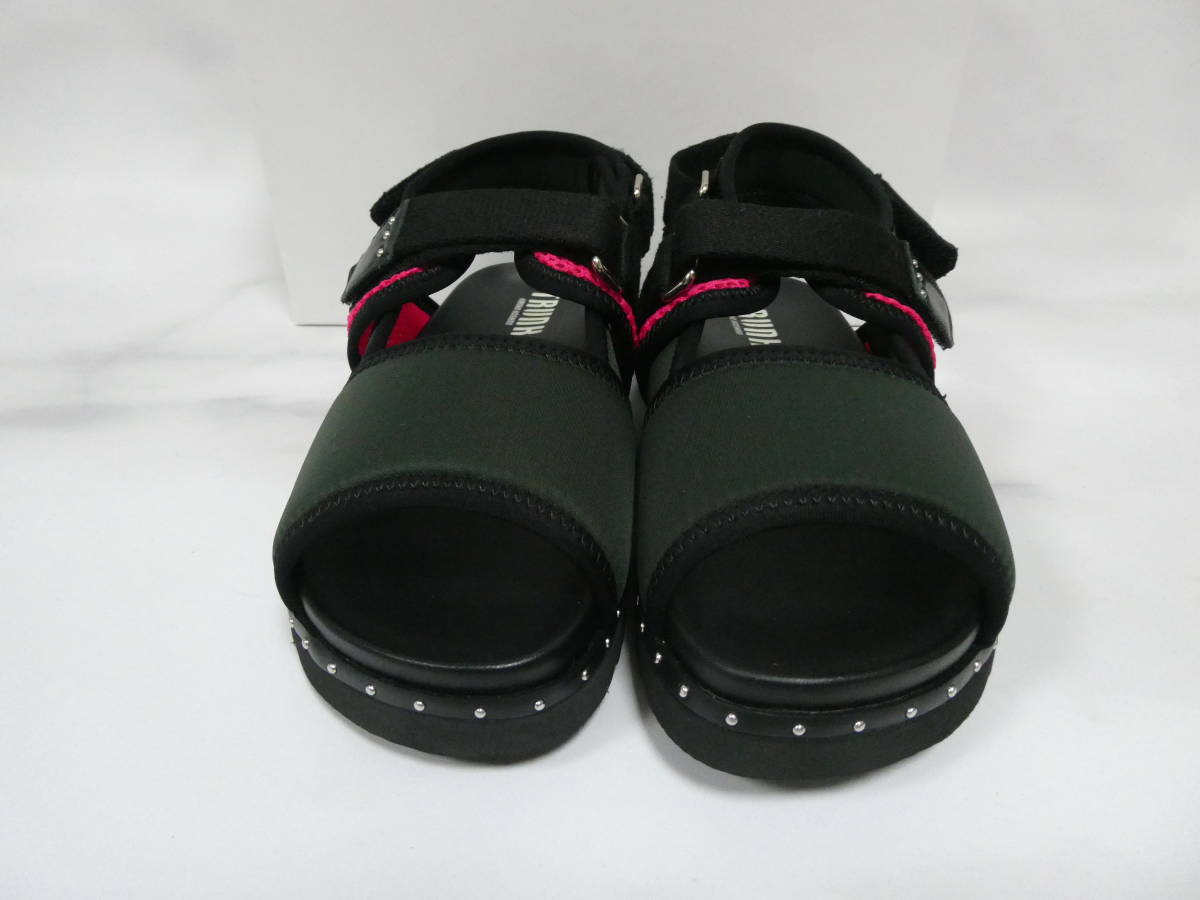  new goods *31,900 jpy * Hiroko Koshino * trunk * comfort ..* comfort * sandals 23,5/ cow leather / dark green /HIROKO KOSHINO Hiroko screw 