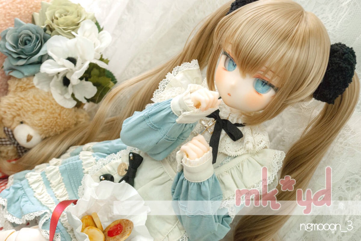 DDH-29/SW肌 カスタムヘッド+セット済みウィッグ+自作アイの画像2