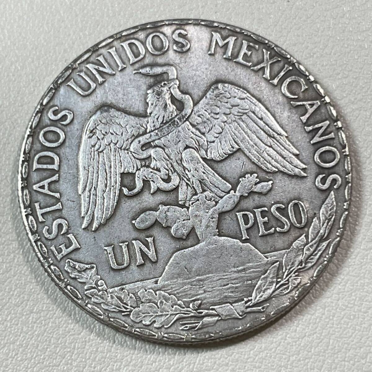 メキシコ 硬貨 古銭 リバティ 1909年 「ドロレスの叫び」100周年 ワシ トーチ 太陽 記念幣 コイン 重20.95gの画像2