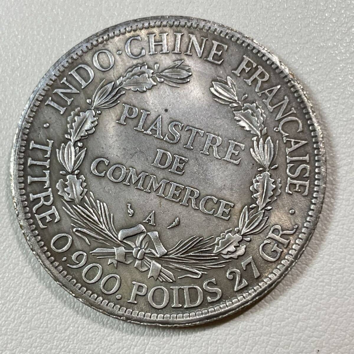 フランス 硬貨 古銭 フランス領インドシナ 1888年 フランス共和国 マリアンヌ 自由の女神 ピアストル コイン 重21.75gの画像2