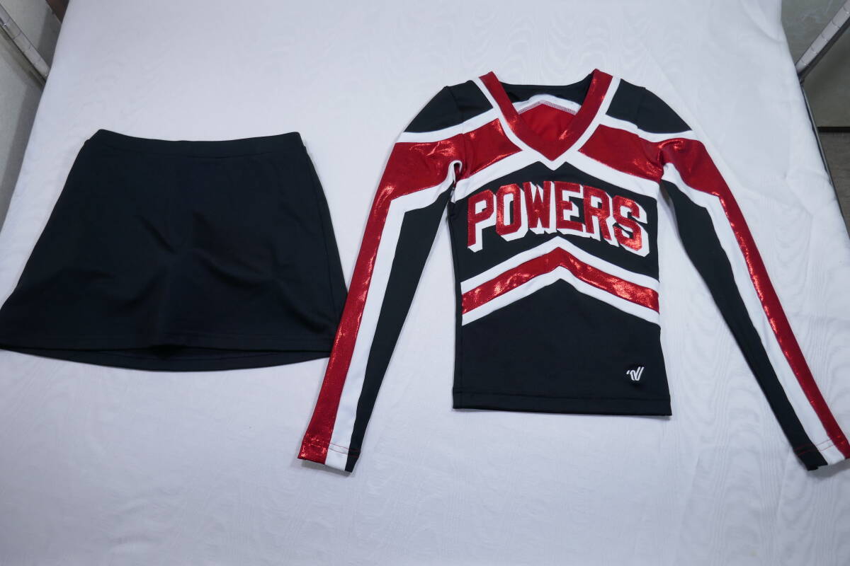 美品 修徳高 チアリーダー部 POWERS ユニフォーム Varsity Spirit (検 チアリーディング チアガール チアリーダー チアーズ ダンス 甲子園の画像1