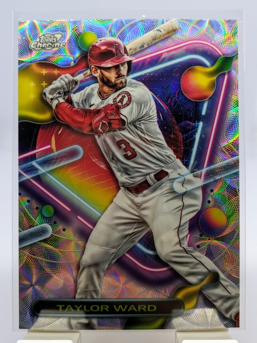 【1円スタート】2023 Topps Chrome Cosmic - TAYLOR WARD NUCLEUS Refractor / Angels_画像1