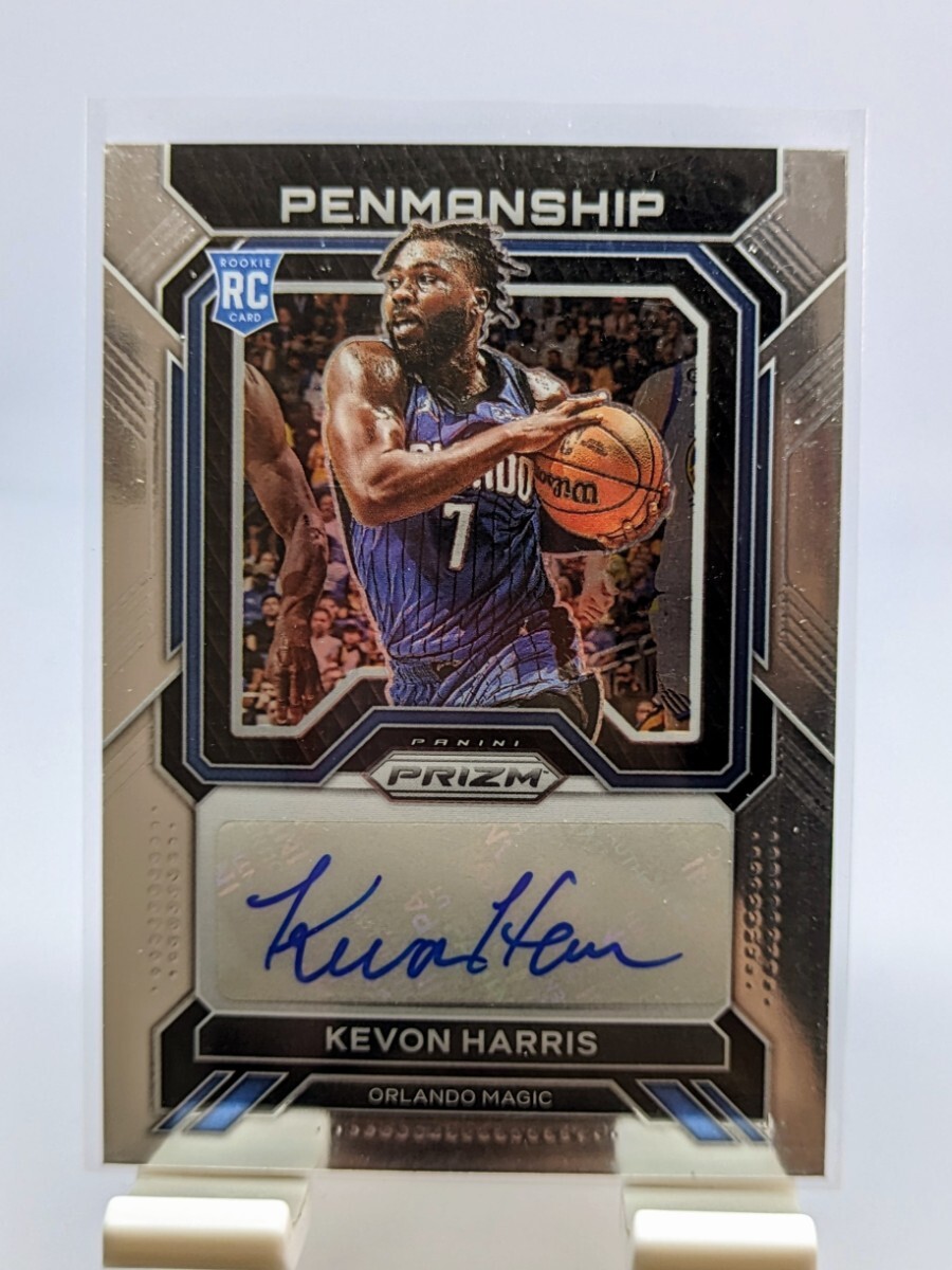 【1円スタート】2022-23 Panini Prizm - Kevon Harris RC Rookie Penmanship Auto Autograph / Magic_画像1