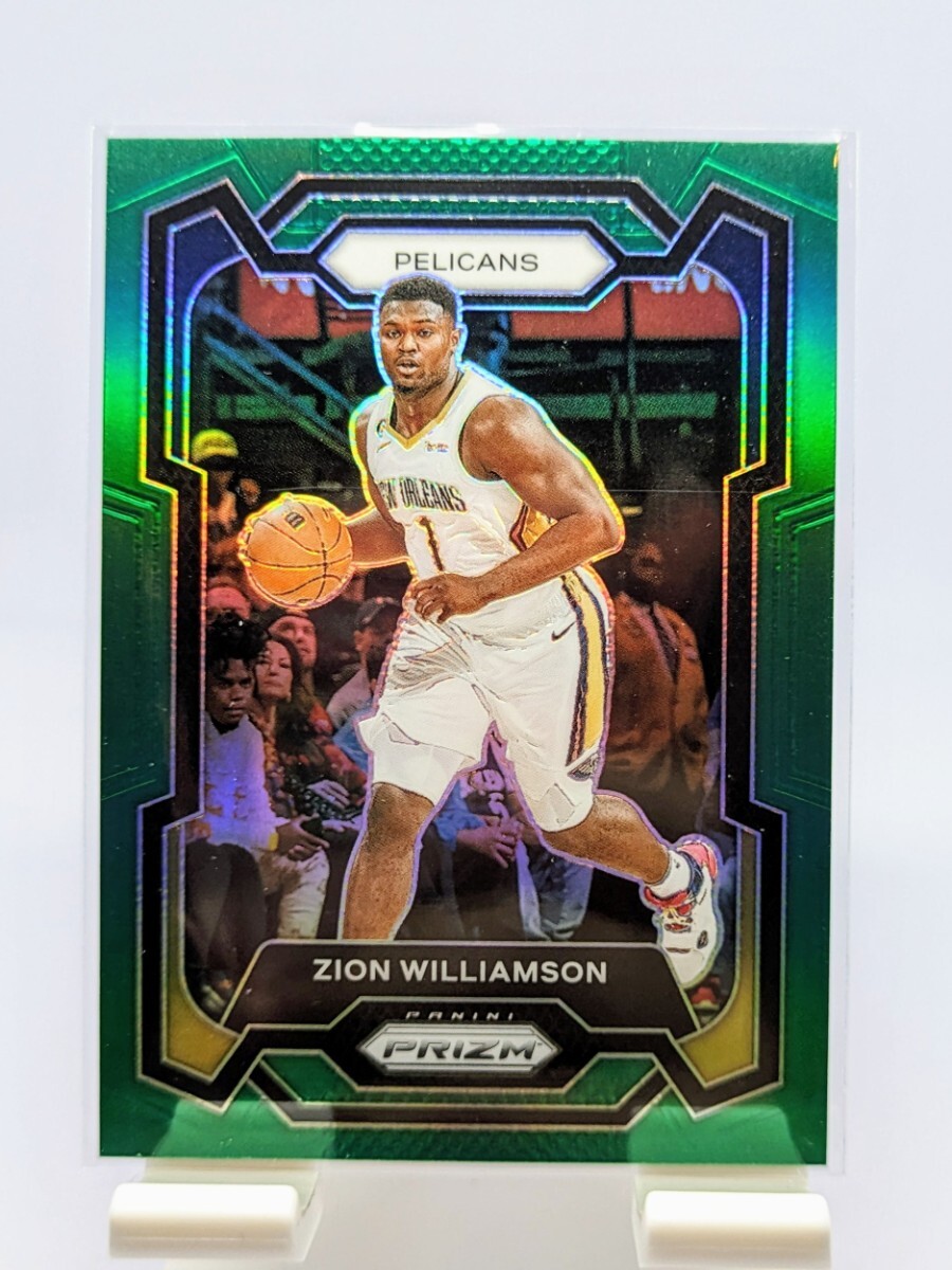 【1円スタート】Zion Williamson - 2023-24 Panini Prizm Green Prizm / New Orleans Pelicans ザイオン・ウィリアムソンの画像1