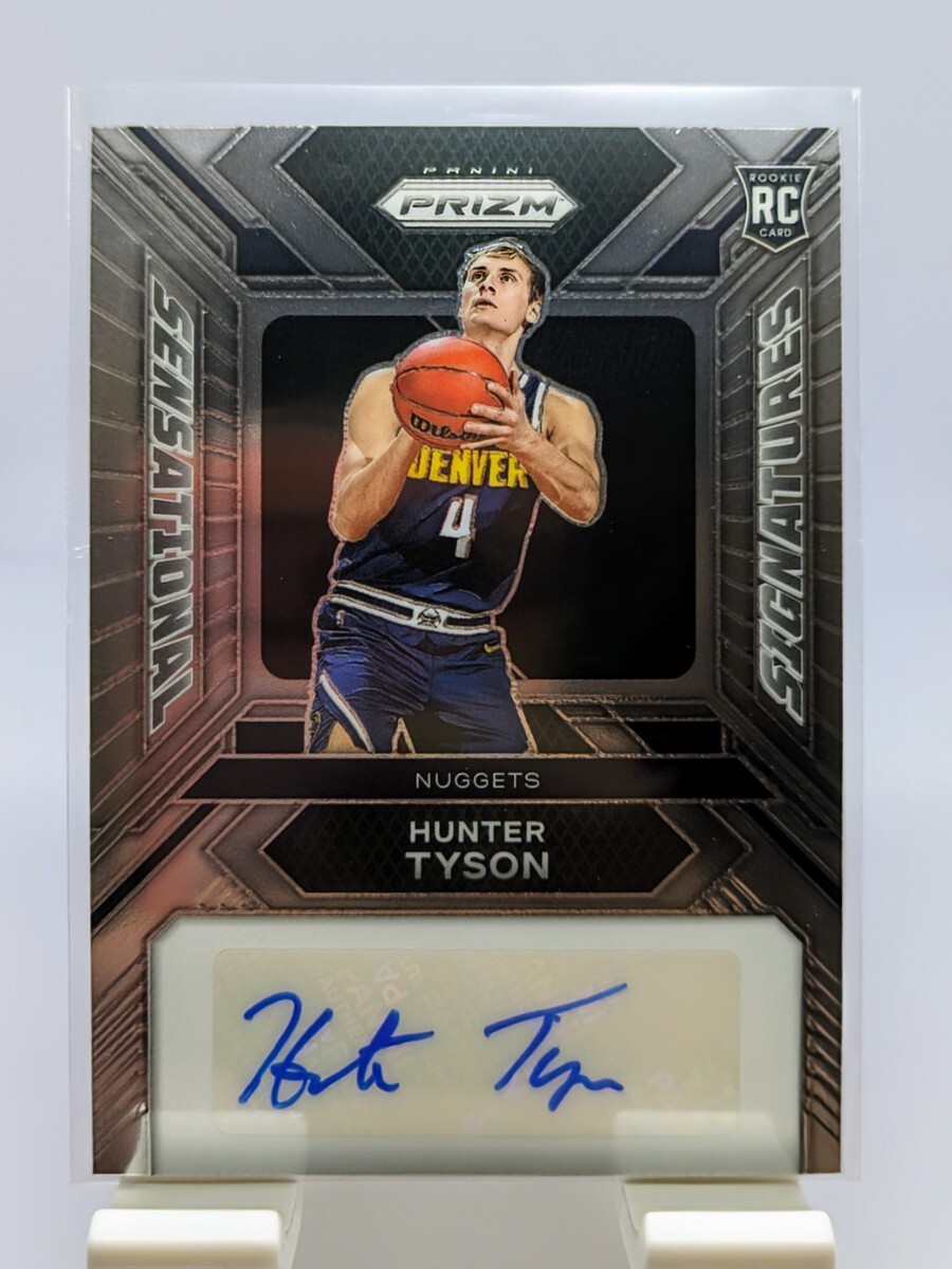 【1円スタート】Hunter Tyson RC Rookie - 2023-24 Prizm Sensational Signatures Auto / Nuggets ハンター・タイソンの画像1